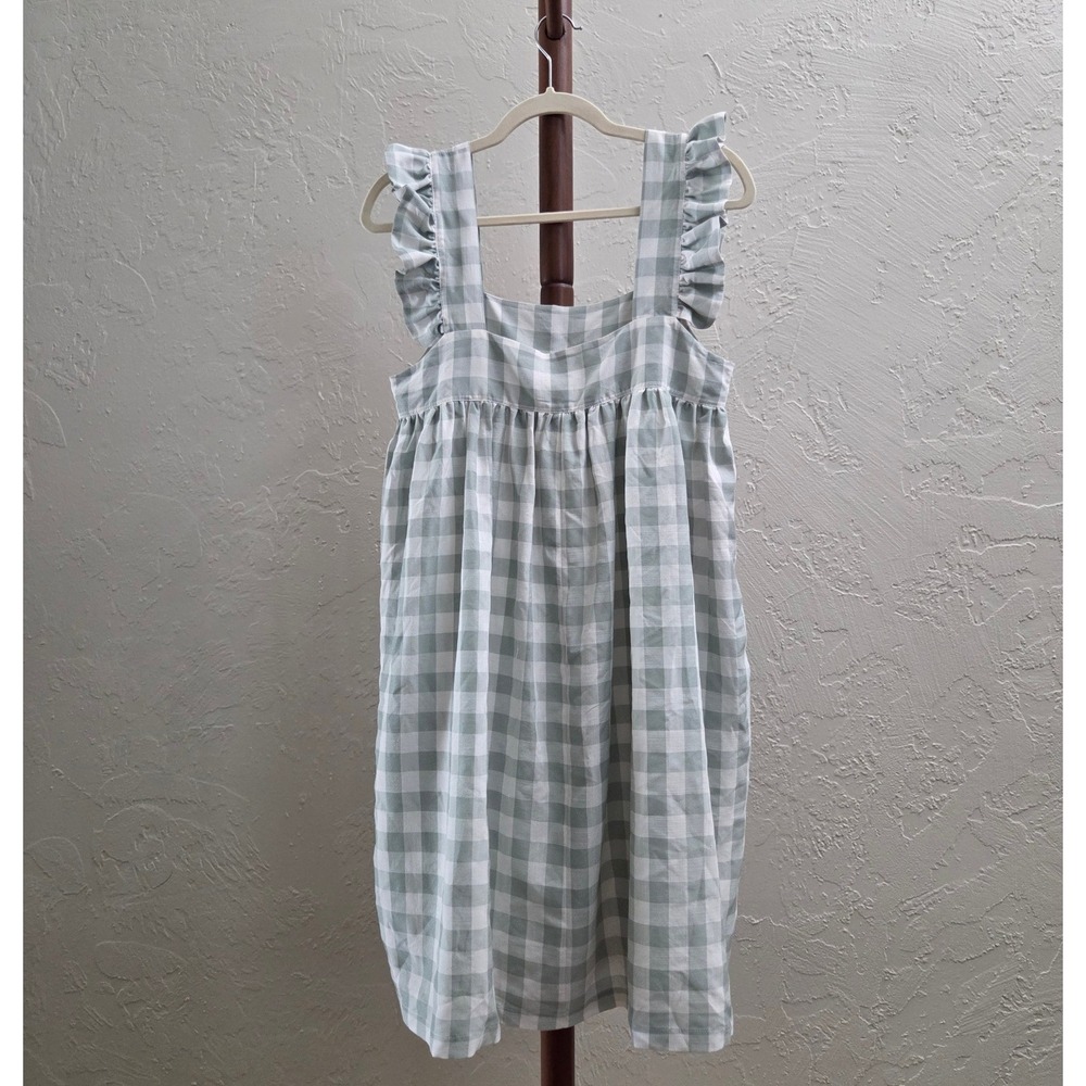 D266. Gingham Ruffle-Strap Sundress - Picture 2 of 3